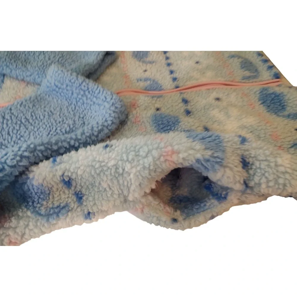 Disney Stitch Zip Front Robe Womens Size‎ Medium Fleece Blue Pink New With Tags - Picture 6 of 12